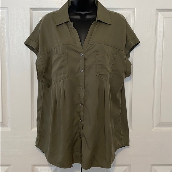 Style & Co. Tops - NWT Style&Co Blouse Olive Green size XL